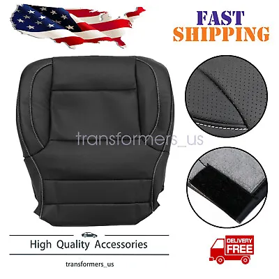 Driver Bottom Seat Cover Jet Black Perforated For 14-19 GMC Sierra 2500HD 3500HD • $45.25