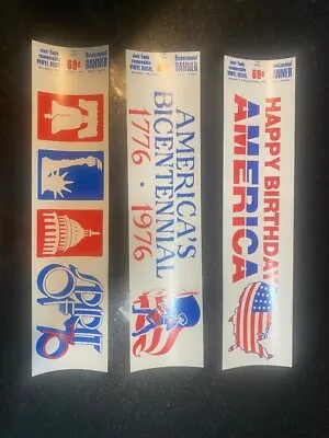 3 NOS Vintage Bicentennial Bumper Stickers • $9.99
