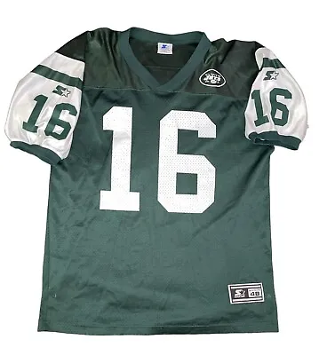 100% Authentic VINNY TESTAVERDE New York Jets NFL Starter Jersey Size 48/L • $59.99