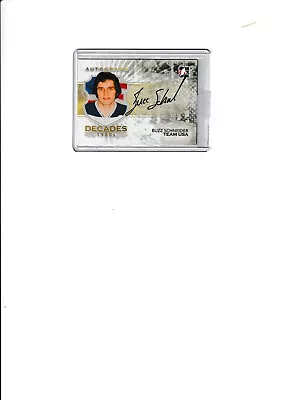 2010 In The Game Decades 1980s Buzz Schneider Autograph Team Usa Miracle On Ice • $20