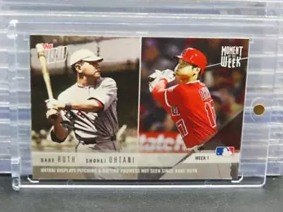 2018 Topps Now Moment Of The Week Babe Ruth Shohei Ohtani Rookie RC #MOW-1 • $0.99