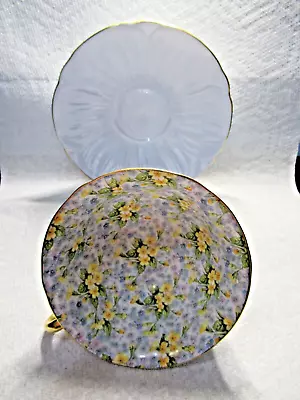 Gorgeous Chintz Shelley Fine Bone China England Teacup And Saucer • $35