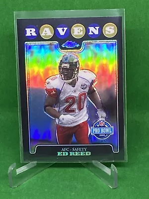  Ed Reed 2008 Topps Chrome Refractor #TC150 Baltimore Ravens HOF Miami Hurricane • $5.99