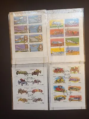 £5 • Buy 4 Used Miniature Sheets Staffa Eynhallow Holy Island Cars Automobiles Planes