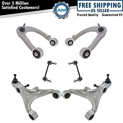 Front Upper Lower Control Arm Ball Joint Sway Bar Link Suspension Kit Set 6pc • $374.24