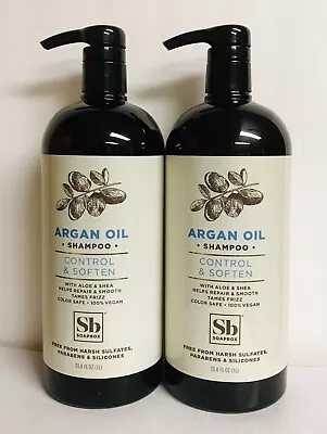 2 Bottles Moroccan Argan Oil Shampoo With Aloe Vera & Shea Butter 33.8 Fl Oz Ea. • $49.99