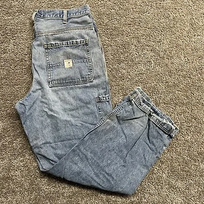 Vintage 90s Y2K Abercrombie & Fitch Workwear Baggy Distressed Jeans 32x30 VTG • $24.99