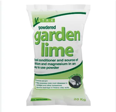 Vitax Garden Lime Conditioner Fast Acting Soil Conditioner 20Kg • £18.99