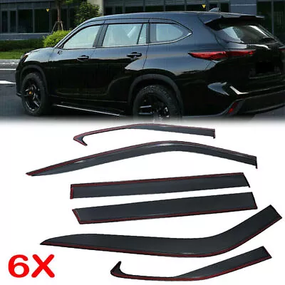 For 2020-2022 Toyota Highlander Smoke Window Visor Vent Shades Sun Rain Guards • $41.99