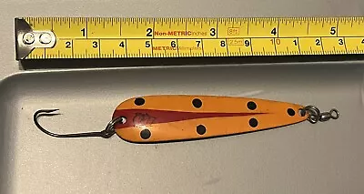 Vintage Eppinger Dardevle Thindevle Spoon Fishing Lure Yellow Red • $9.99