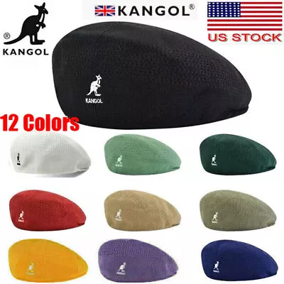 Kangol Breathable Beret Hat Summer Newsboy Woven Casual Men Women Mesh Flat Cap • $11.99