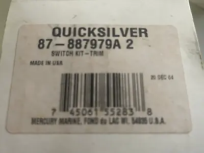 Mercury / Quicksilver OEM  87-887979A 2   Switch Kit - Trim • $55.95