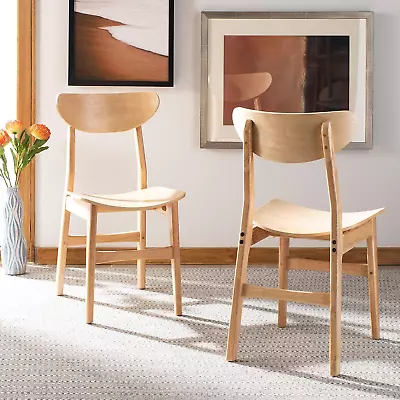 Home Lucca Retro Natural Dining Chair Set Of 2 Wood • $215.99