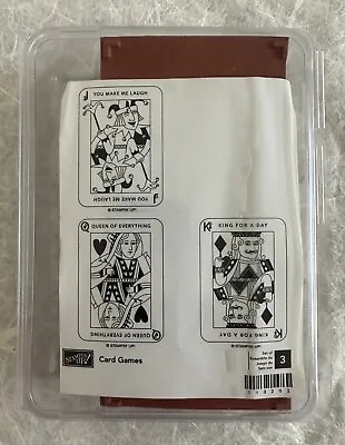 Stampin Up Playing CARD GAME Stamps  KING FOR A DAY QUEEN OF EVERYTHING JOKER • $17.95