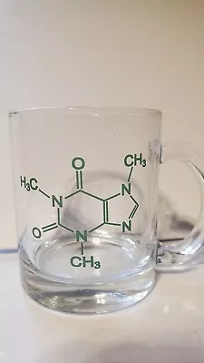 Vintage Caffeine Molecular Coffee Mug Tea Cup Beaker Chemistry Glass • $19.98