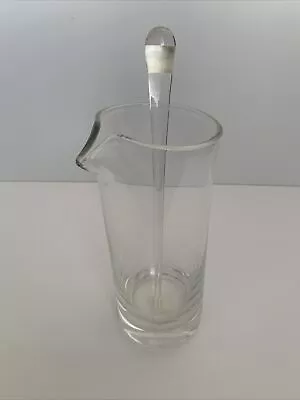 Crate & Barrel Martini Pitcher Stirrer Glass 8.75  • $24.99