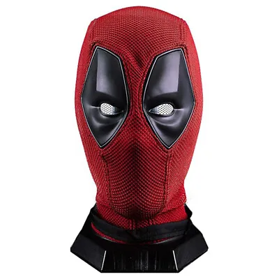 Deadpool Full Face Mask Breathable Knit Mask For Halloween Cosplay Red 30x20cm • $36.92