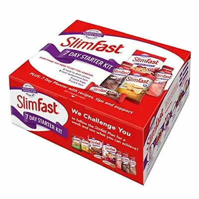 SlimFast 7 Day Starter Kit Slim Fast Body Weight Loss Diet - Pack Of 1 Week Plan • £29.23
