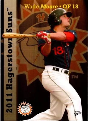 2011 MultiAd Hagerstown Suns #17 Wade Moore • $2.95