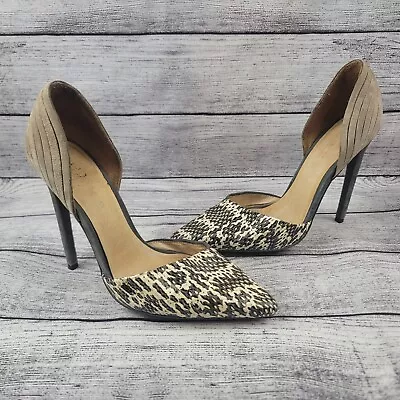 L.A.M.B. Snake Leather Heels Pointed Toe Size 6M • $65