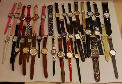 Lot Of 37 Watches Guessnine West Muddbrightonrelic Working New Batteries. • $65.99