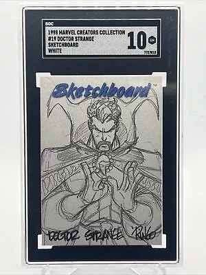 1998 SkyBox Marvel CreatorsCollection DoctorStrange #19 White Sketchboard SGC 10 • $99.95