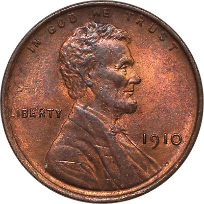 1910 Lincoln Cent  **Almost Uncirculated 58** • $24.99