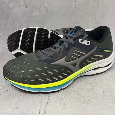 Mizuno Womens Wave Rider 24 Gray Cushioned Running Shoes Sneakers Sz 10 M (B) • $32.99