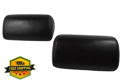 2003-2009 Volkswagen Beetle Convertible Black Leather Rear Headrest Set OEM • $89.99