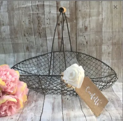 £23.99 • Buy Wedding Confetti Basket Wire New Gisella Graham