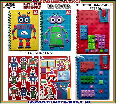 A5 Exercise Books School Notebooks 40 Stickers Exercis  Class Children Homework • £4.99