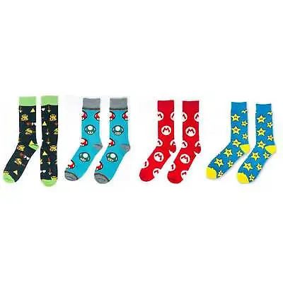 Nintendo Super Mario And The Legend Of Zelda Men's Fashion Socks • $20.89