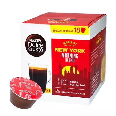 Nescafé Dolce Gusto NEW YORK Morning Blend Coffee Pods - 18 Pods SHIPS FREE • $19.50