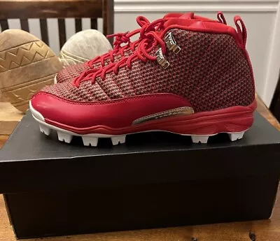 Red Jordan XII 12 MCS  Baseball Cleats Men’s Size 8.5 / Women’s Size 10 RETRO • $449.97