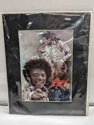 Rare New Michael Jackson King Of Pop RIP Art Print Matted Frame Picture Rare • $19.99