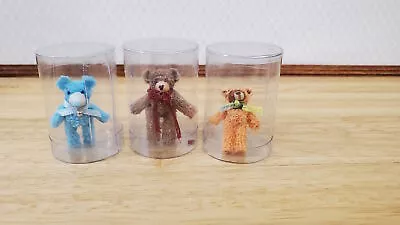 Dollhouse Teddy Bears Set Of 3 Stuffed Animal Toys 1:12 Scale Miniatures • $14.49