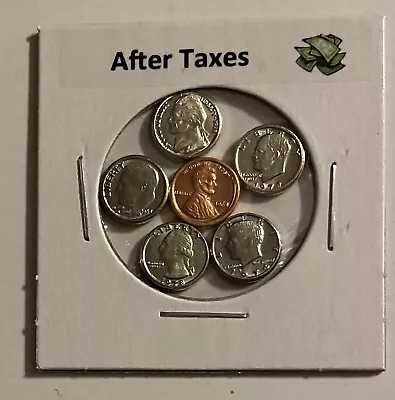   After Taxes   - Modern Mini U.s. Coins Set In Holder   • $7.98