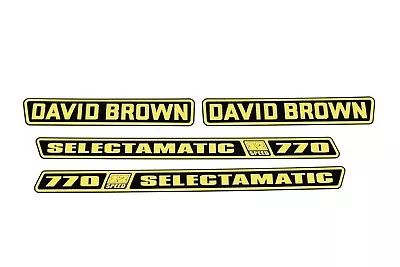 Bonnet Badge Decal Type (adhesive); David Brown 770 Selectamatic Tractor • £61.22