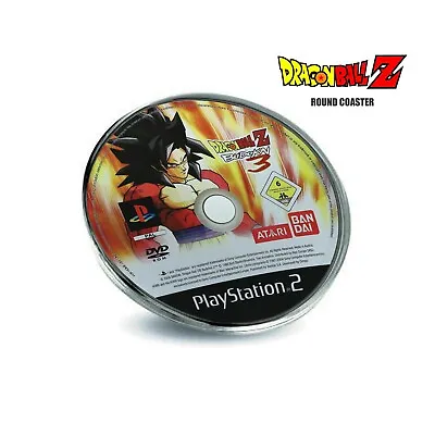 £4.95 • Buy Dragon Ball Z Budokai 3 SS4 Goku PS2 Game Disc Inspired Plastic Coaster 80mm 