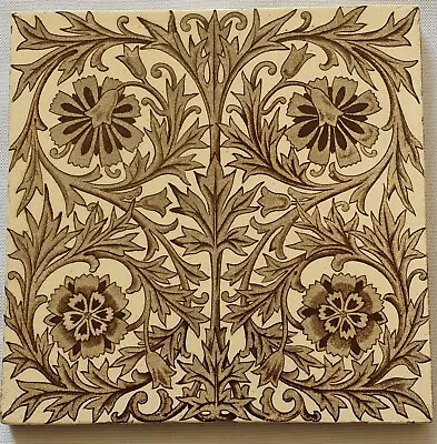 #Arts & Crafts Tile. Minton Hollins.  Date 1890. • £35