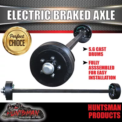 $700 • Buy 1600Kg Parallel Electric Drum Braked Trailer Caravan Complete Axle. 50mm Square