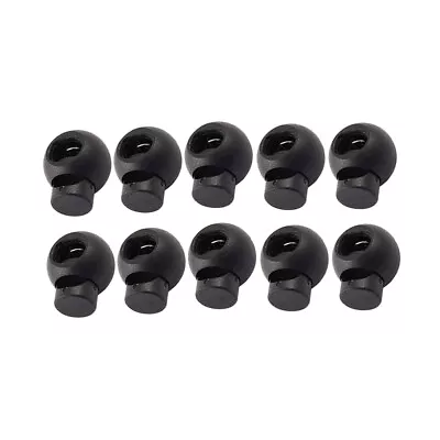  25 Pcs Lock End Stoppers Spring Loaded Cord Universal Double Hole Mini Locks • $6.83