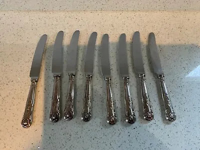 £19.99 • Buy Kings Pattern Set Of 8 Knives SHEFFIELD Cutlery STAINLESS STEEL BLADES