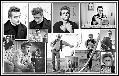 James Dean Signed Collage Cotton Canvas Image. Limited Edition (JD-3) • £10.99