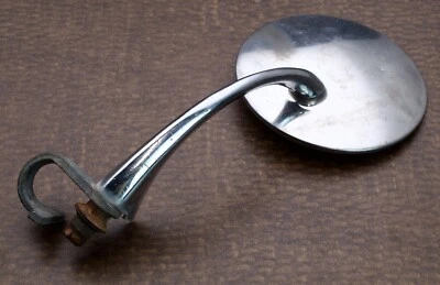 $20 • Buy Vintage Rat Hot Rod Universal Clamp Style 4.5” Peep Door Edge Mirror Car Chrome