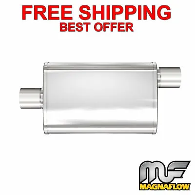 MagnaFlow XL - 3 Chamber Stainless Steel Turbo Muffler - 3  C/O - 18  Body 13259 • $146