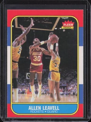 1986-87 Fleer #62 Allen Leavell • $6.50