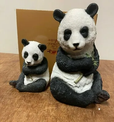 Panda Statue's By Leonardo Collection Panda Baby Ornament Or Mother Panda Figure • £14.99
