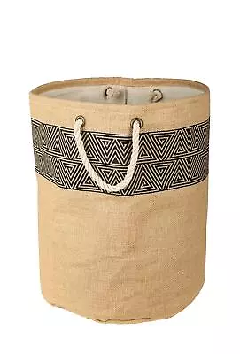 RAJRANG Large Woven Laundry Basket Decorative Blanket Storage Basket For Liv... • $22.27