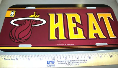 Miami Heat NBA Basketball Team Plastic License Plate Made In The USA • $6.99